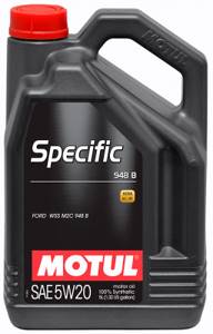 MOTUL SPECIFIC 948B 5w20 5л. синтетика, FORD, JEEP, CHRYSLER, масло моторное